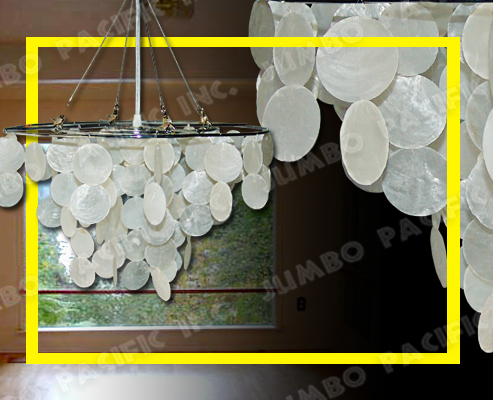 Hanging Capiz Chandelier